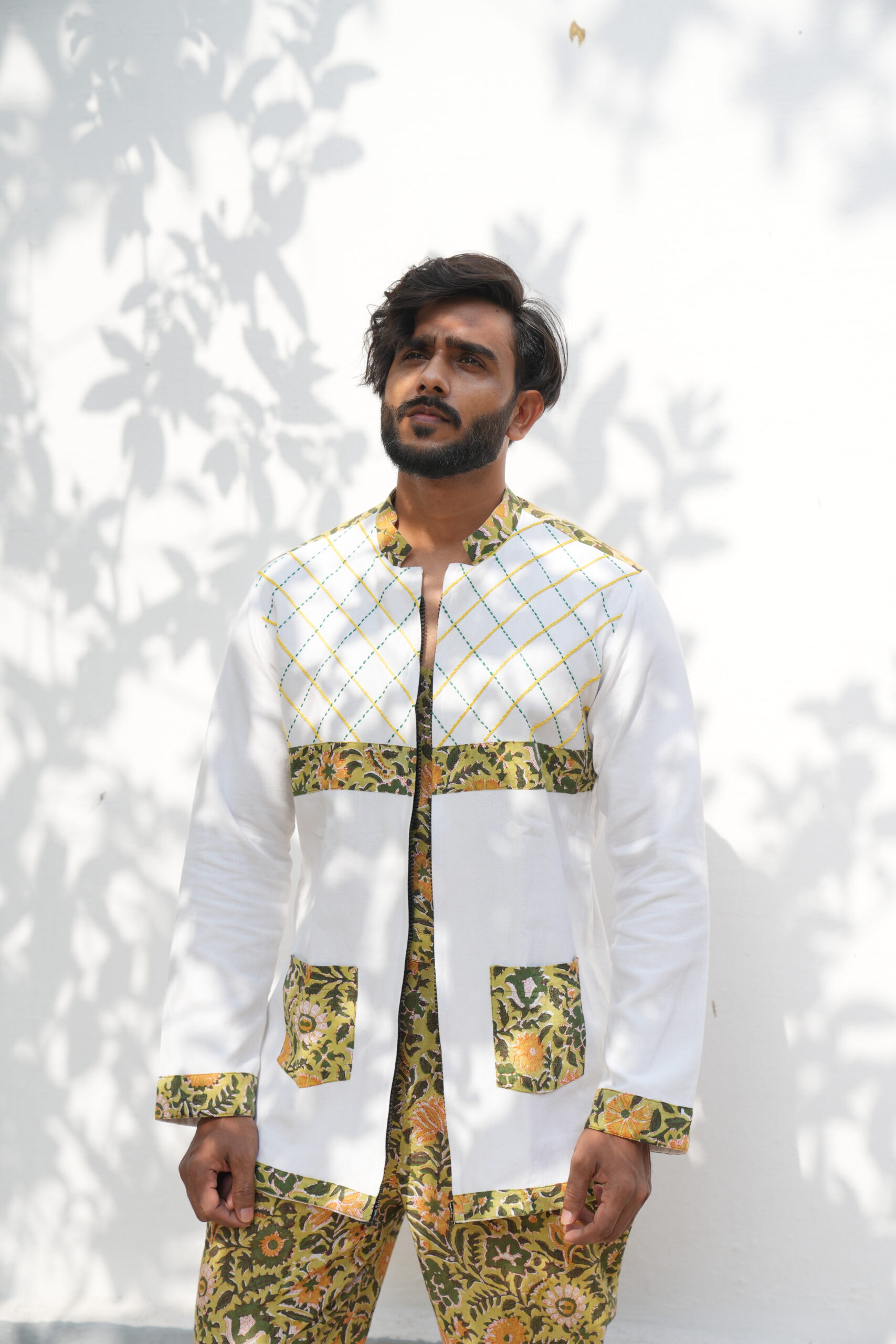 Summer Wear Mustard White - Image 3