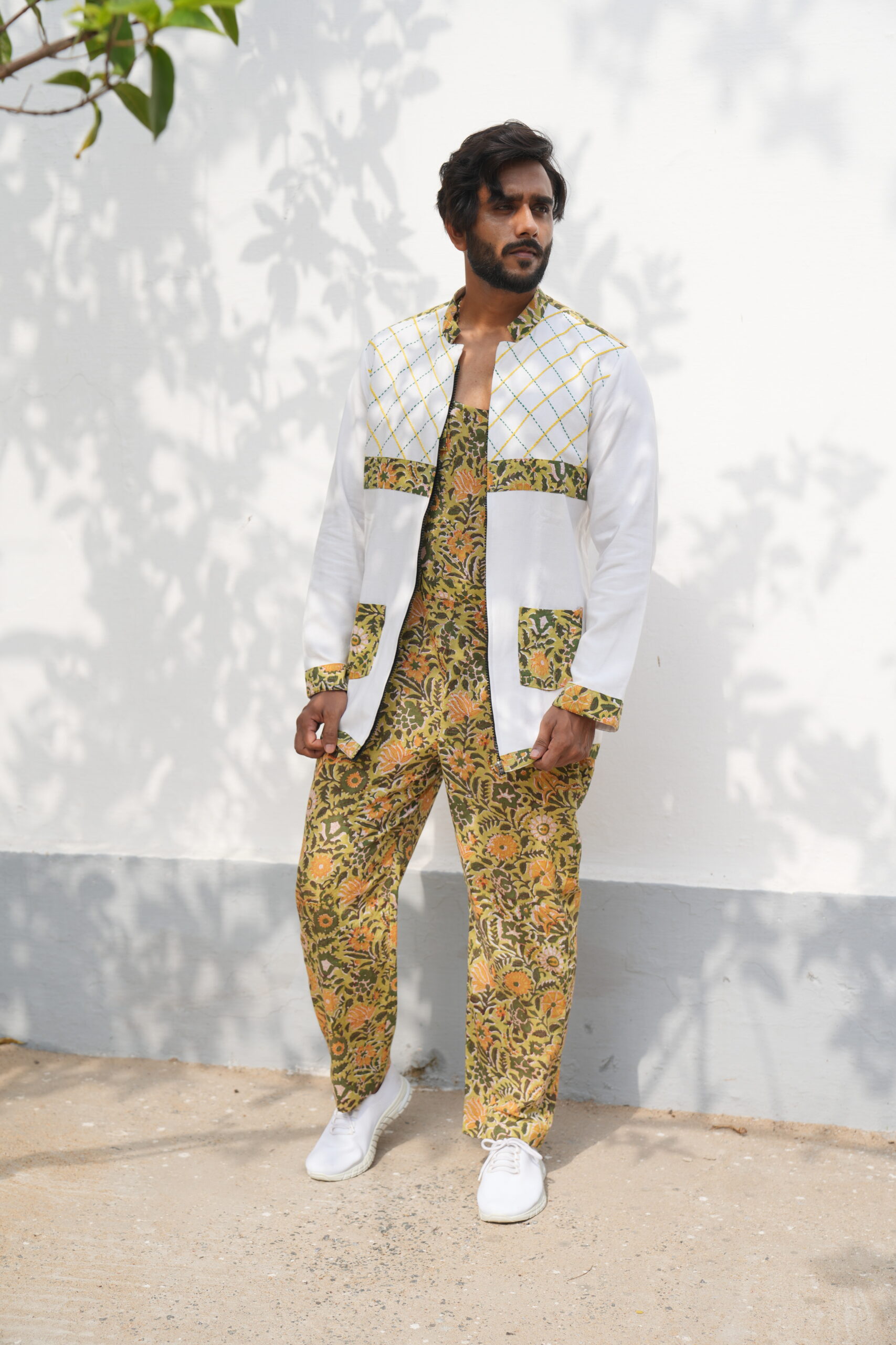 Summer Wear Mustard White