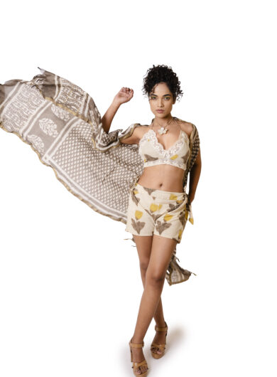 Beach Wear Black Yellow