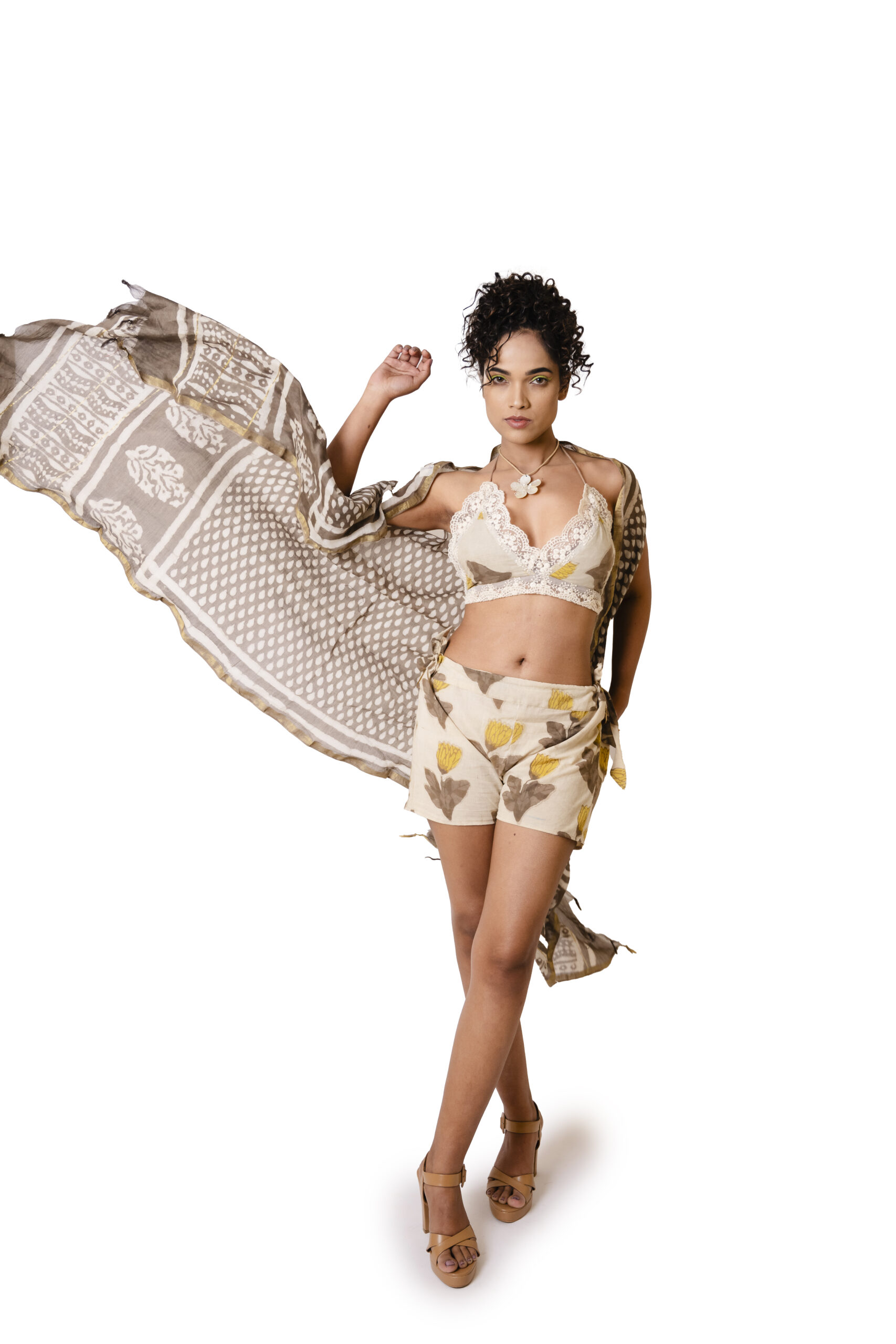 Beach Wear Black Yellow