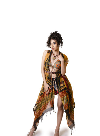Beach Wear Black Yellow
