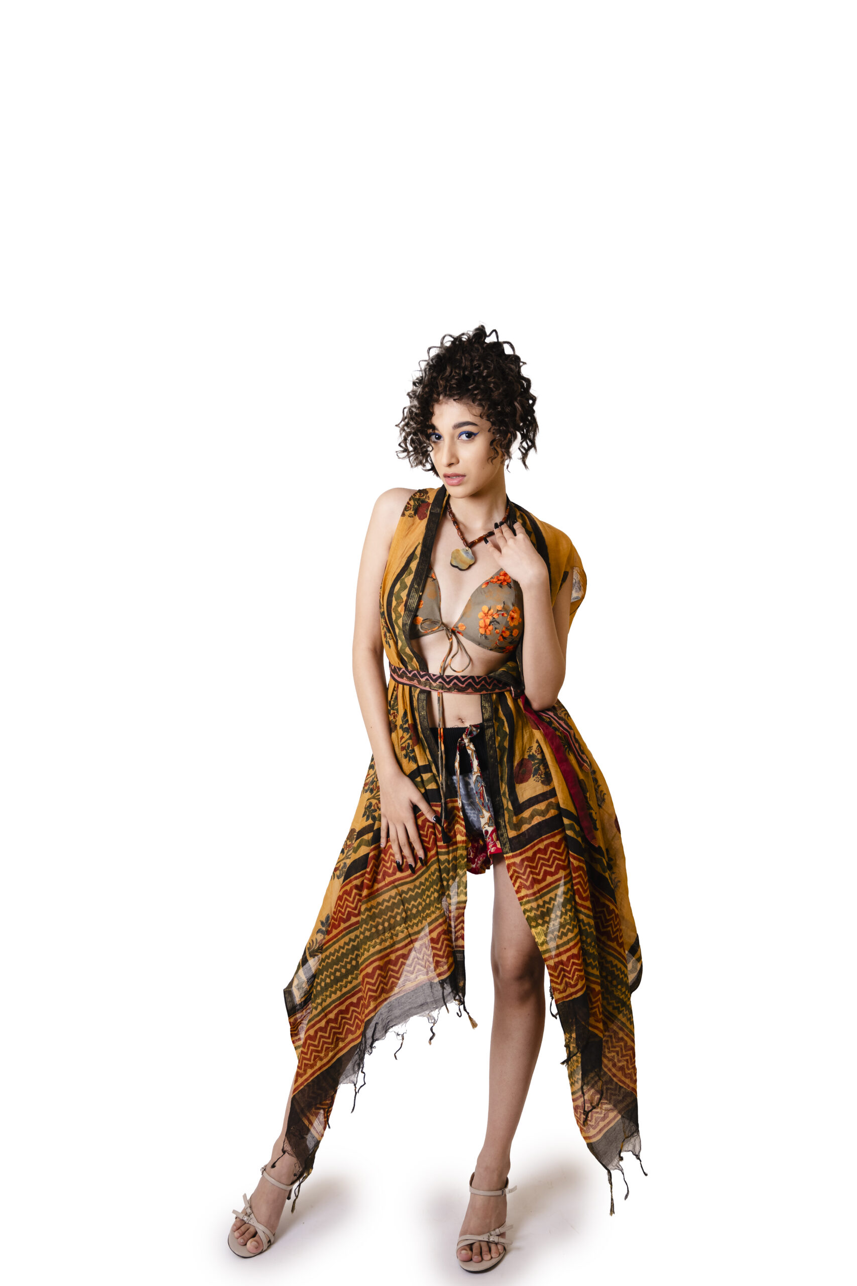 Beach Wear Black Yellow