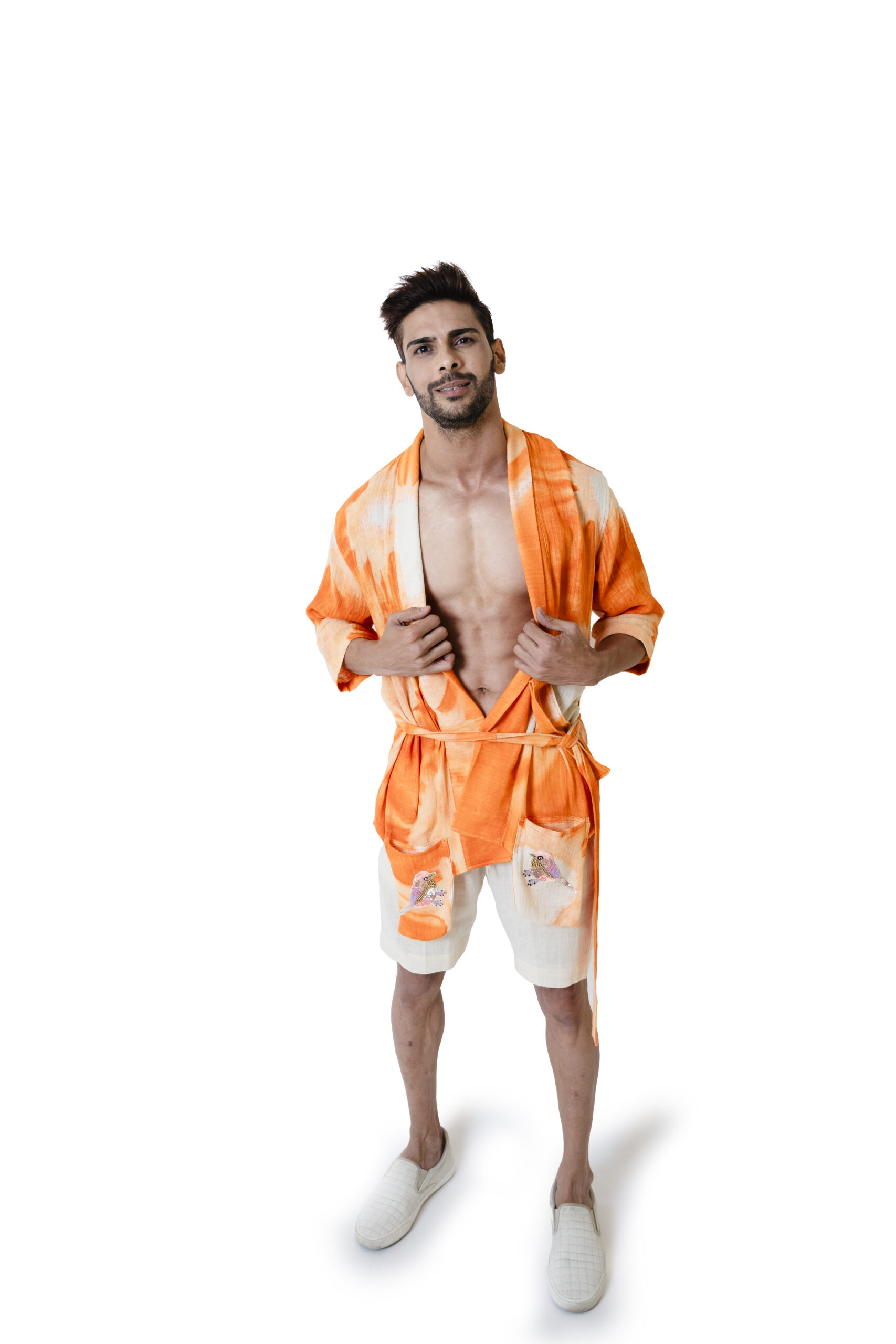 Beach Wear White Yellow