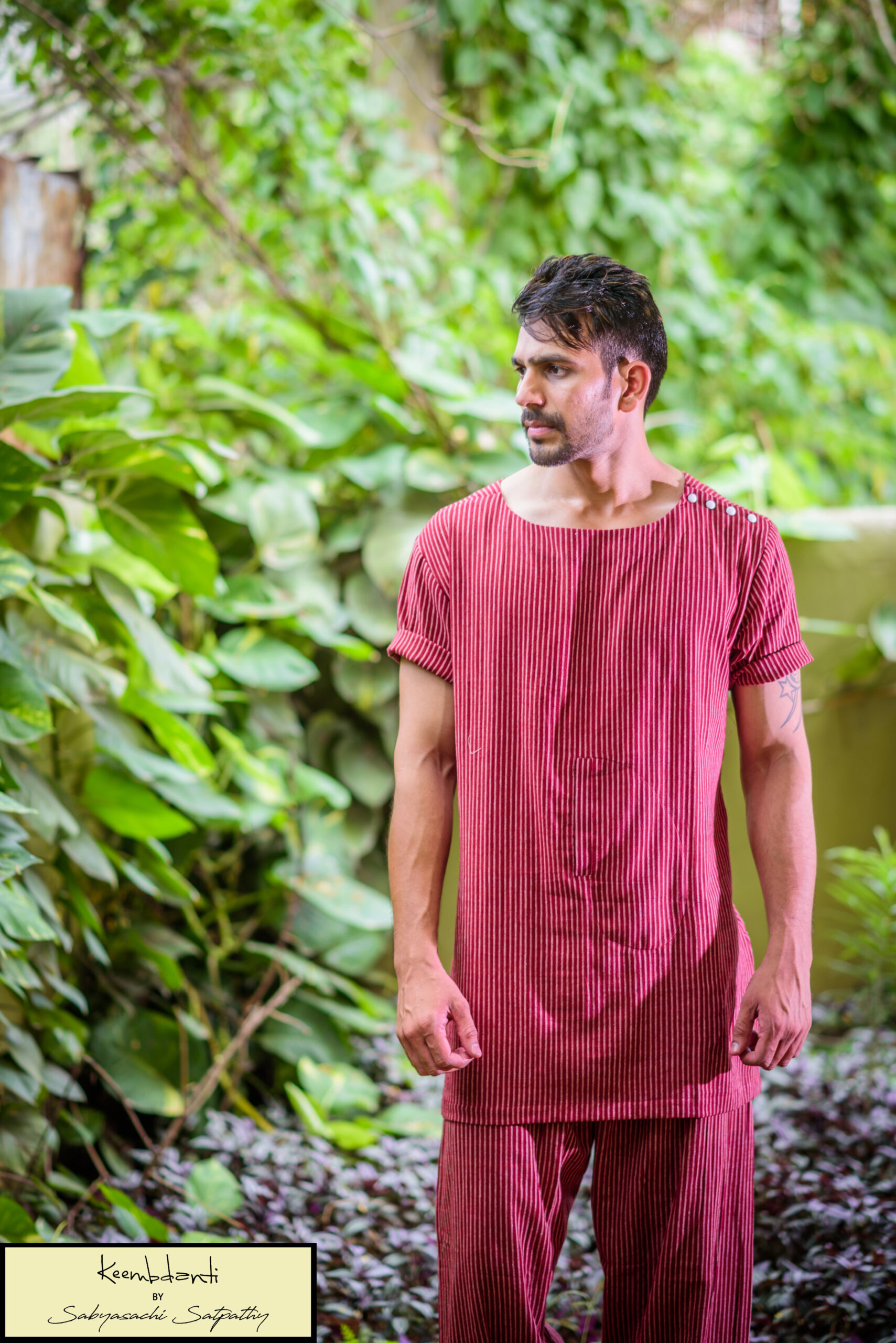 Handloom Kotpad (Maroon) - Image 3