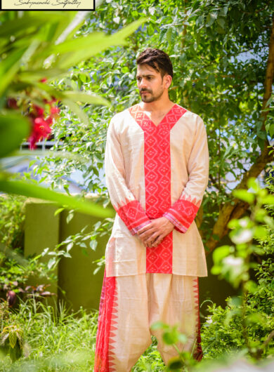 Handloom Kotpad (pink)