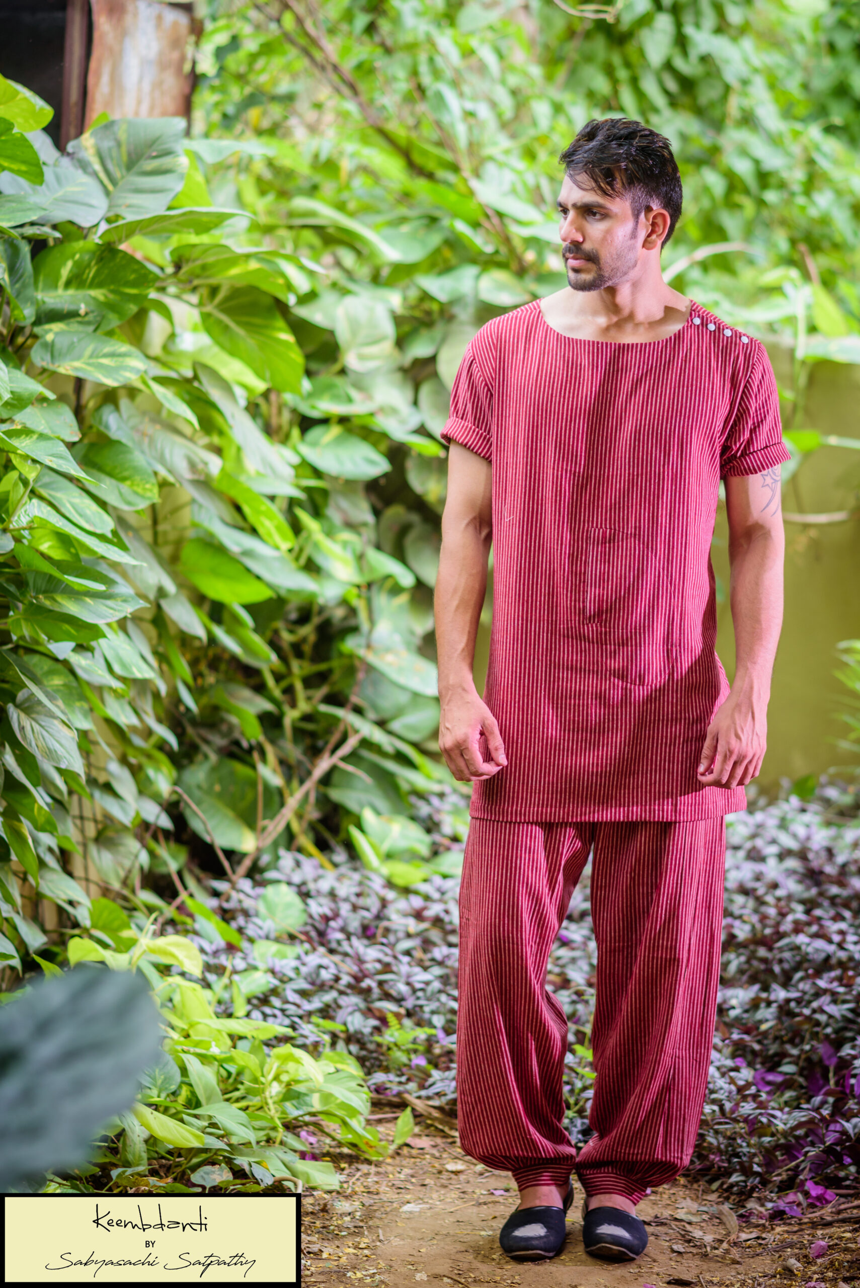 Handloom Kotpad (Maroon) - Image 2