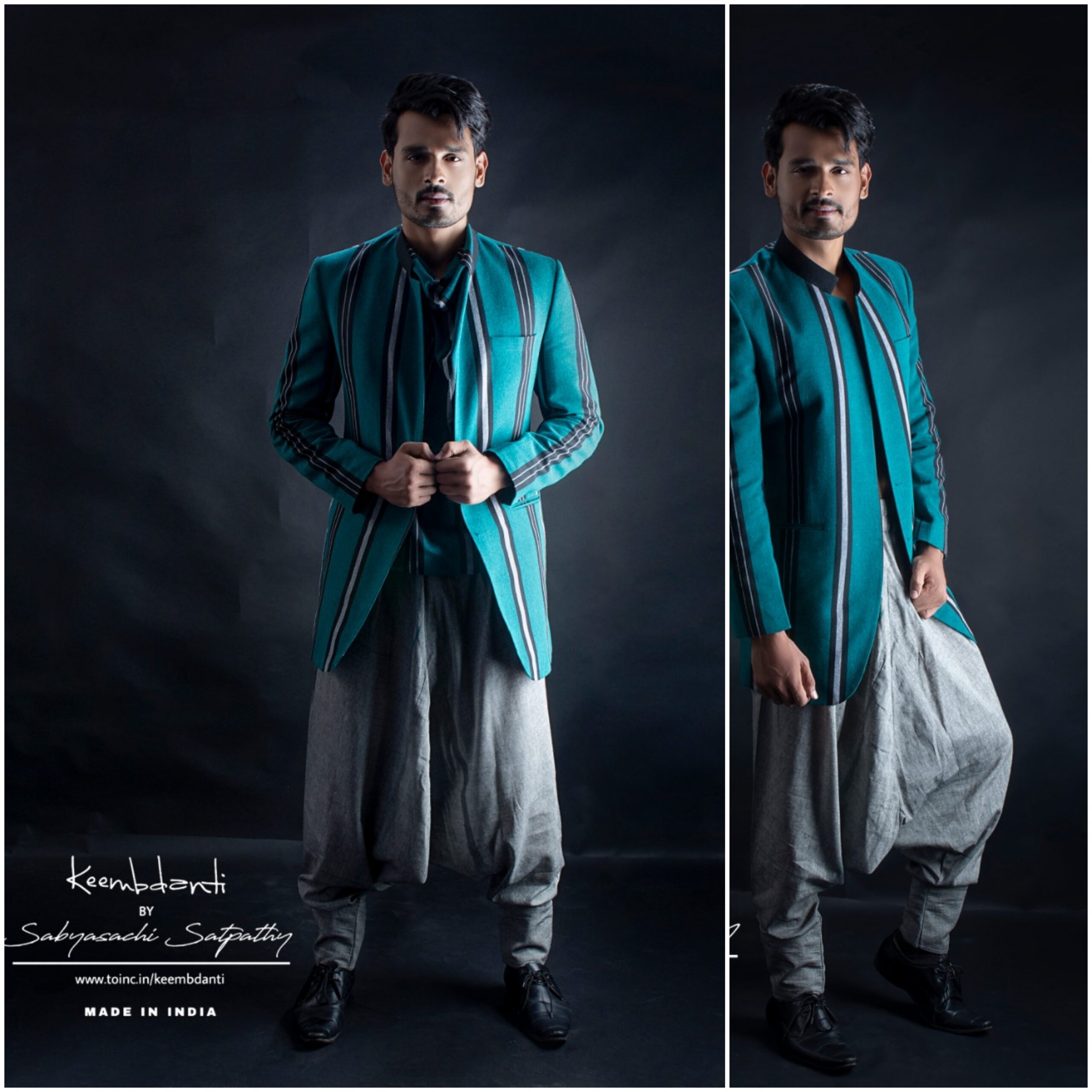 Handloom Khordha Gamucha (Teal Blue)