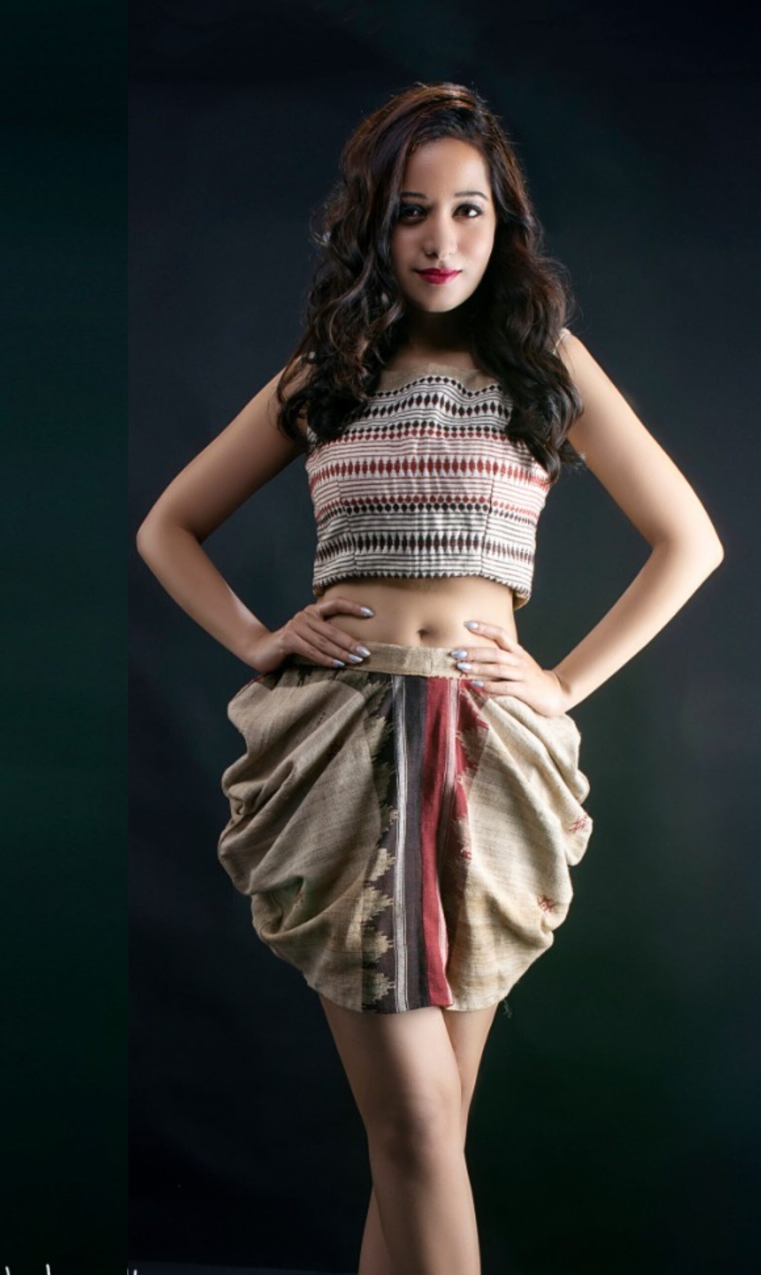 Handloom Khordha Gamucha (Beige) - Image 2