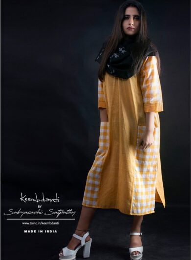 Handloom Khordha Gamucha (Yellow & White)