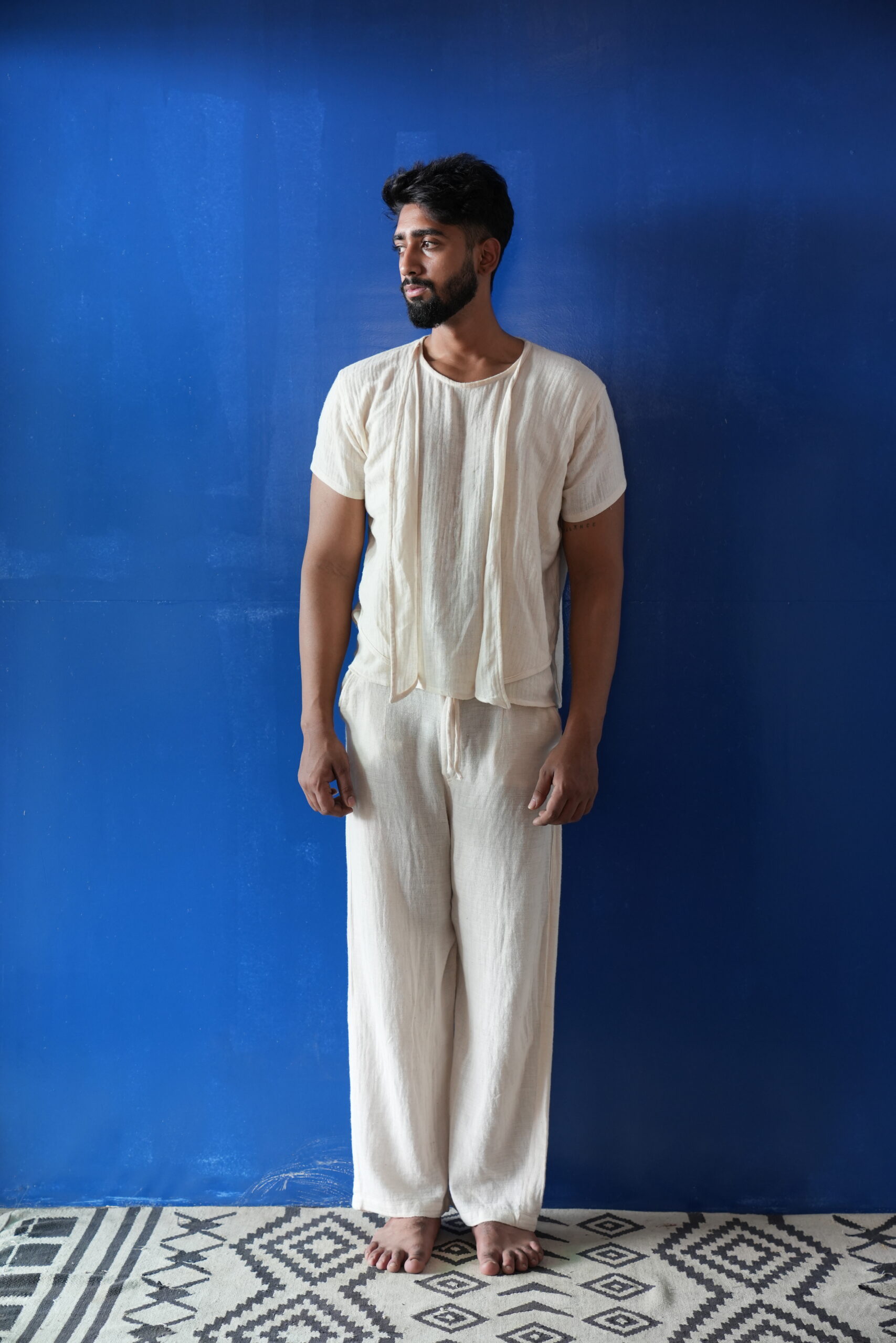 Men's Off White Dress - Image 4