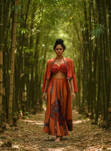 Bamboo Fibre (Red )